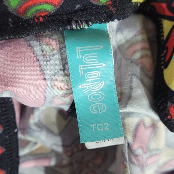 NWOT LuLaRoe Holiday Christmas Bells and Bows Leggings size TC2 - Picture 4 of 5